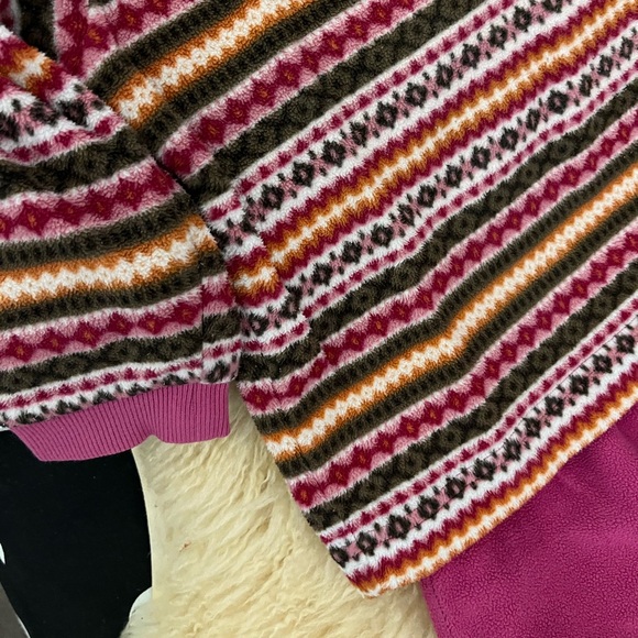 Set of 4! Uniqlo size100 cozy micro fleece pajama set, colorful stripes - Picture 8 of 11